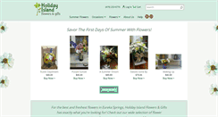 Desktop Screenshot of holidayislandflowers.net