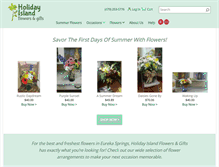 Tablet Screenshot of holidayislandflowers.net
